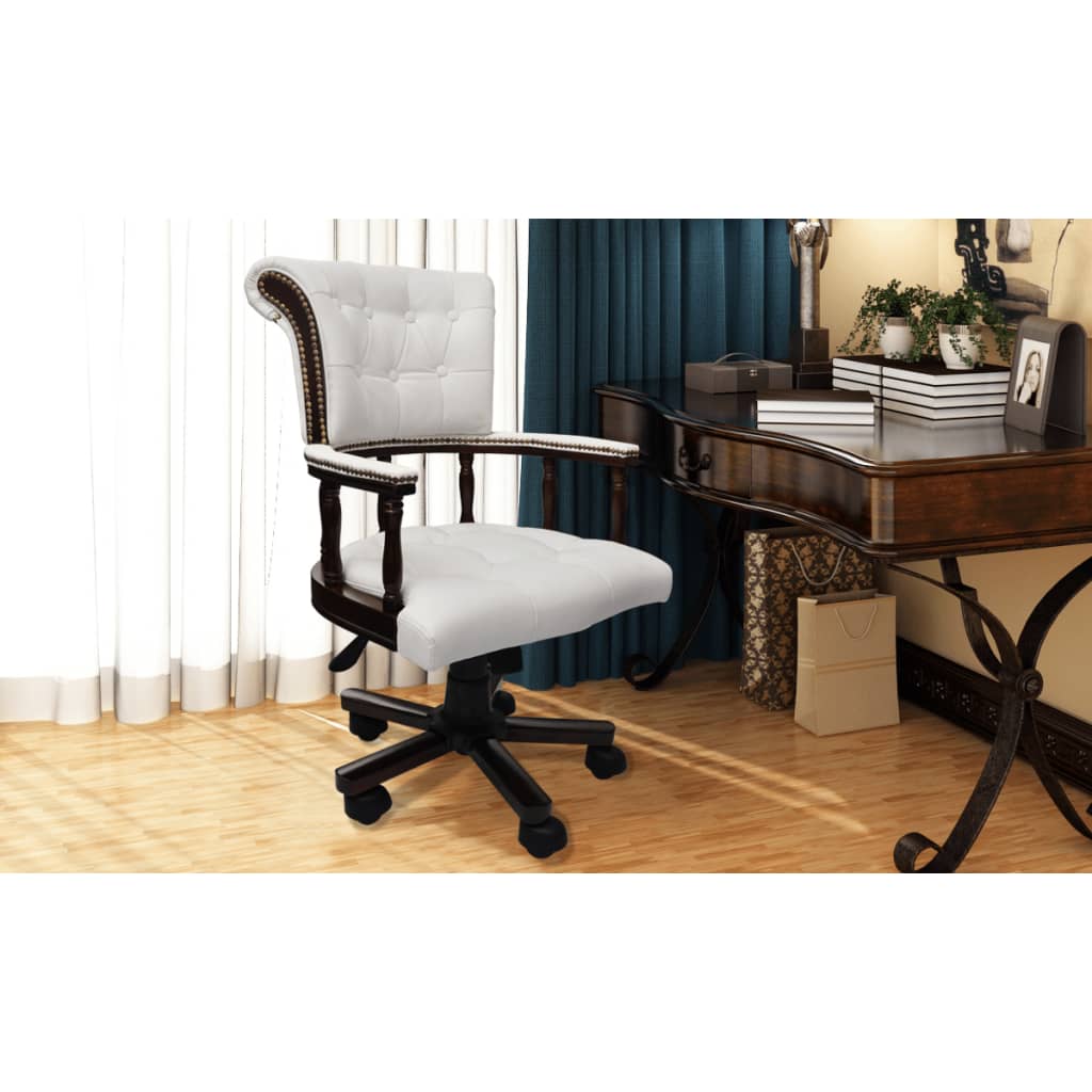 Swivel Office Chair White