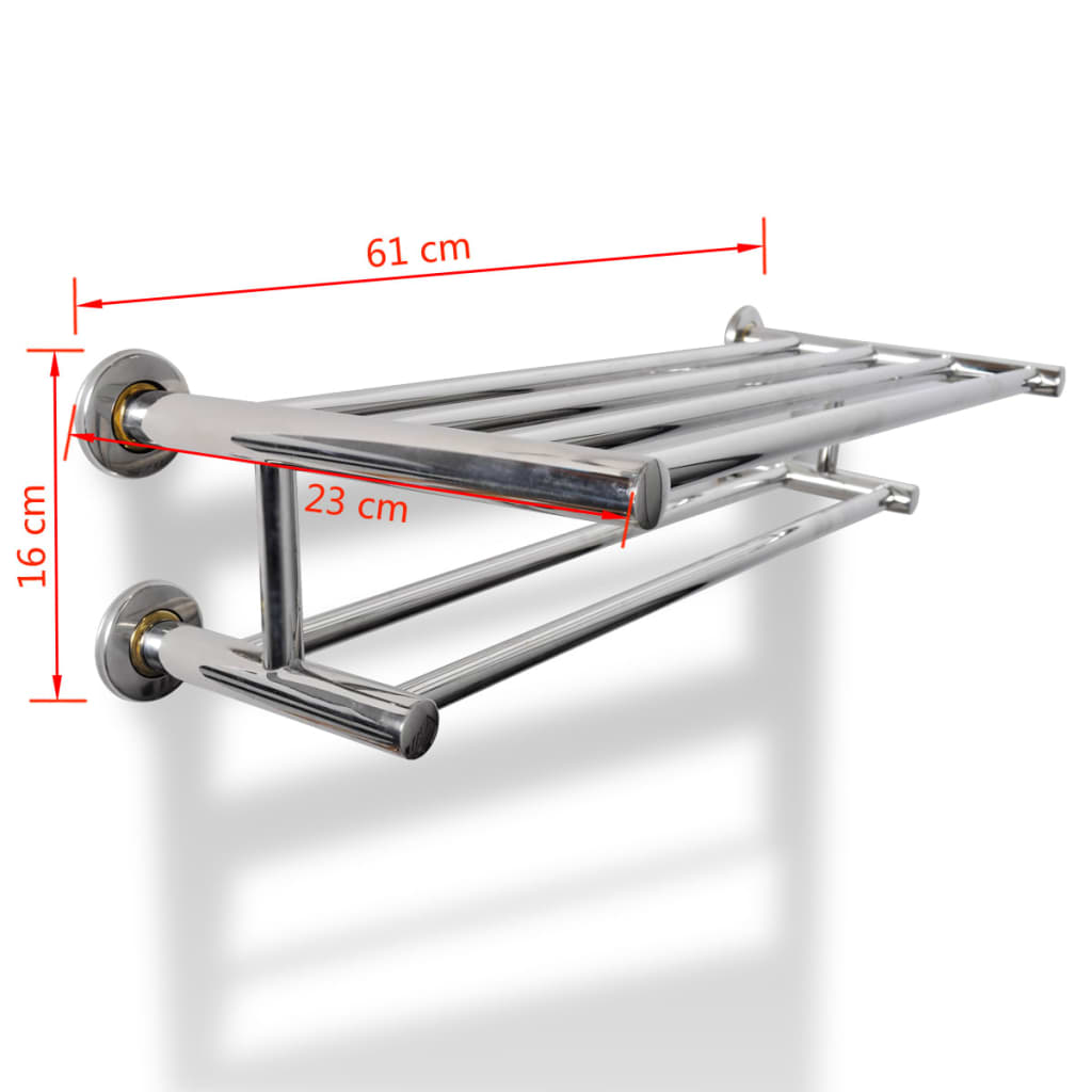 Stainless Steel Towel Rack 6 Tubes