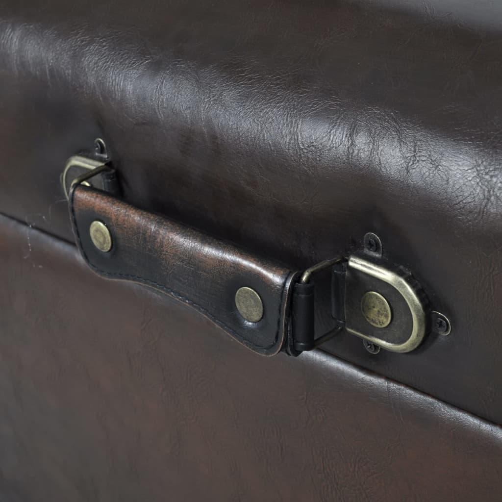 Storage Bench Set Brown 3 pcs