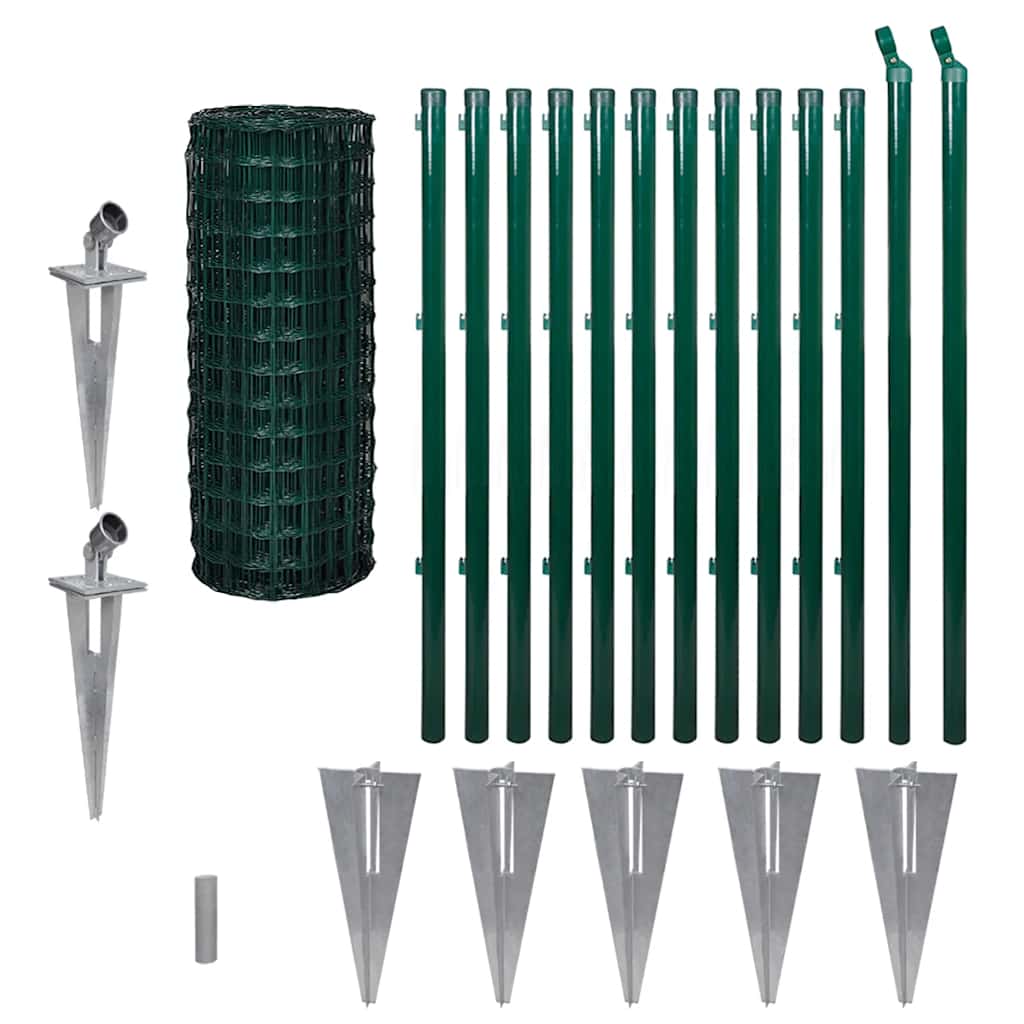 Euro Fence Steel 25x1.0 m Green