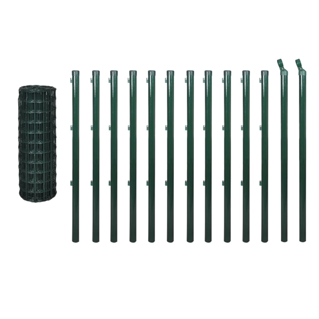 Euro Fence Steel 25x0.8 m Green