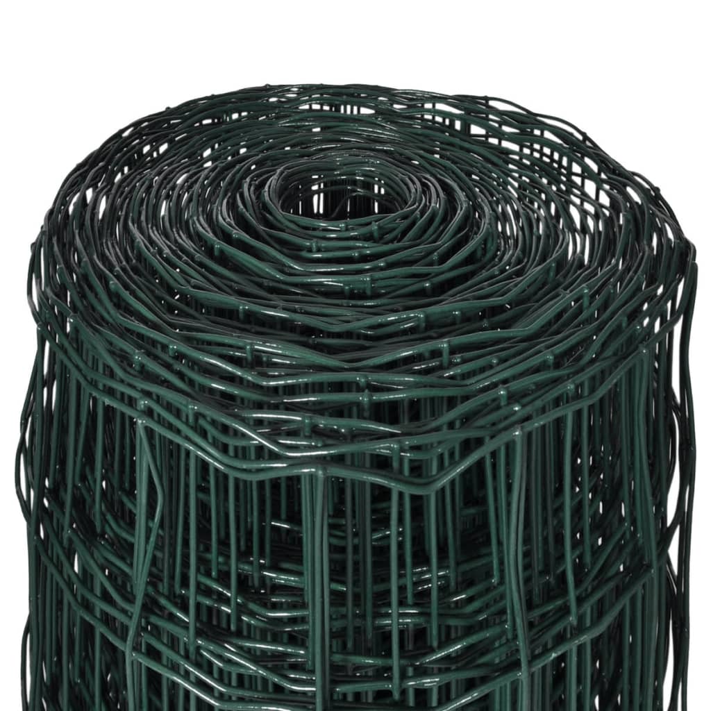 Euro Fence Steel 25x0.8 m Green