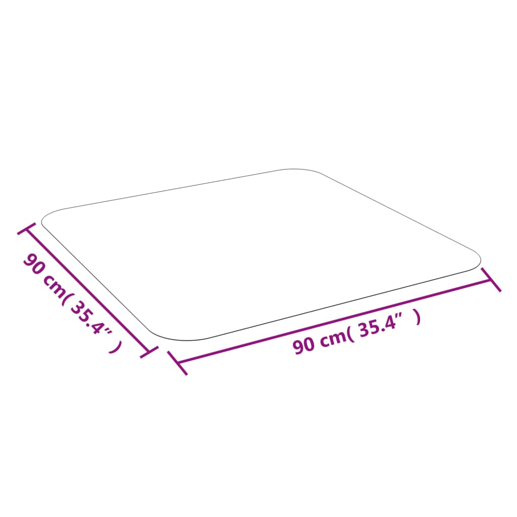 Floor Mat for Laminate or Carpet 90 cm x 90 cm