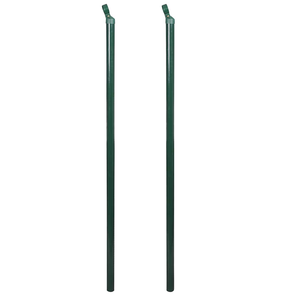 Chain Link Fence with Posts Spike Steel 1.5x15 m