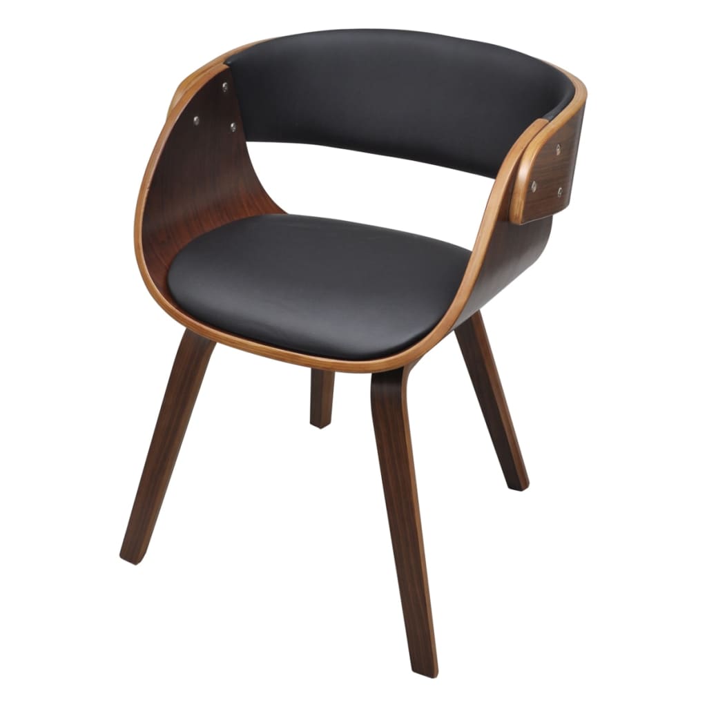 Dining Chairs 6 pcs Brown Faux Leather