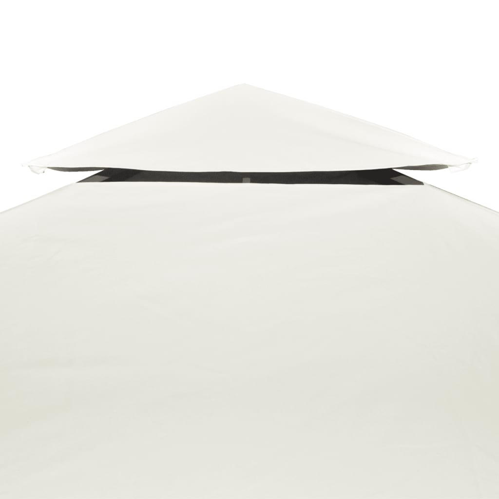Waterproof Gazebo Cover Canopy 310 g / m² Cream White 3 x 3 m