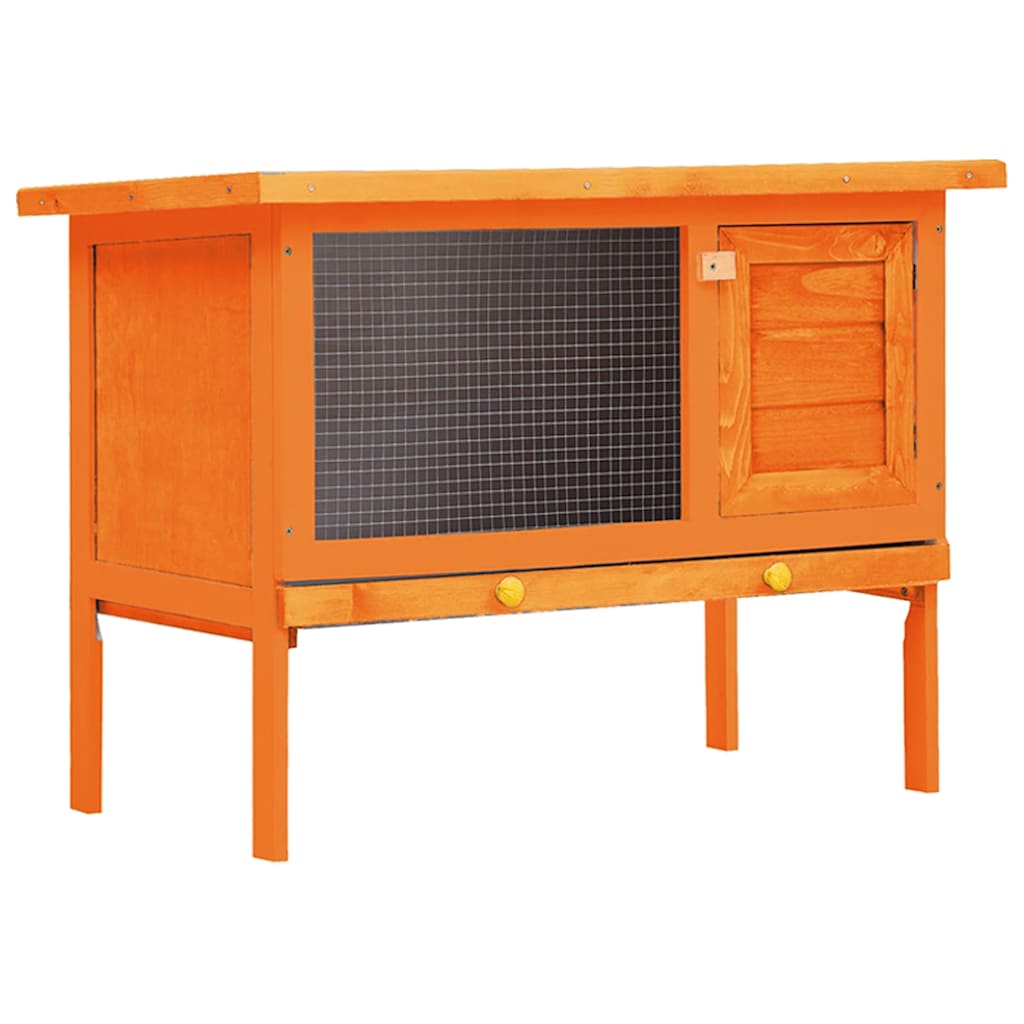 Outdoor Rabbit Hutch 1 Layer Wood