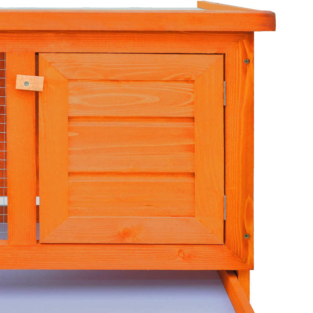 Outdoor Rabbit Hutch Small Animal House Pet Cage 1 Layer Wood