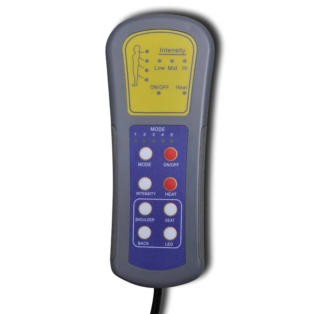 Massage Lounger White Faux Leather