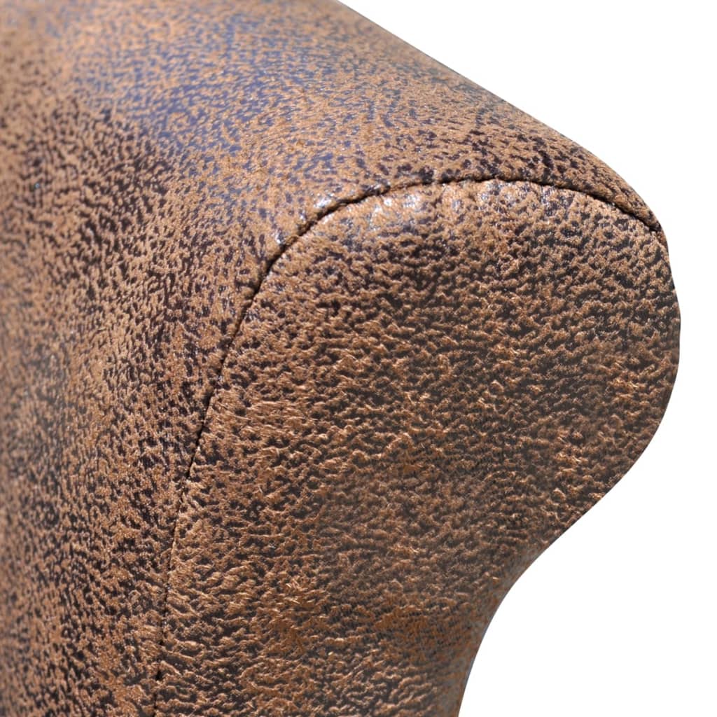 Dining Chairs 2 pcs Brown Faux Leather