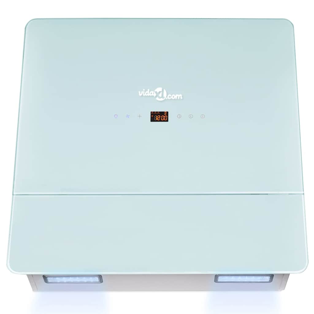 Range Hood Tempered Glass White 600 mm