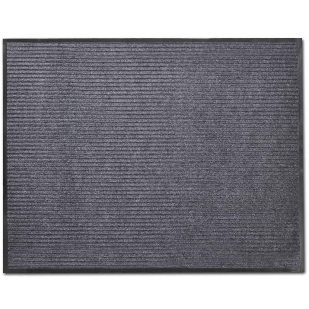 Door Mat Grey 90 x 120 cm PVC