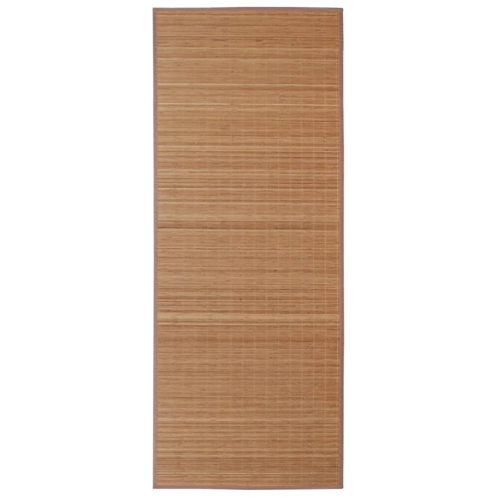 Rectangular Brown Bamboo Rug 120 x 180 cm