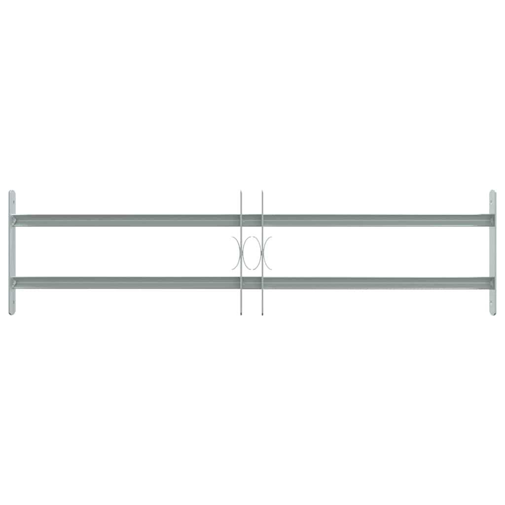 Adjustable Security Grille for Windows with 2 Crossbars 700-1050 mm