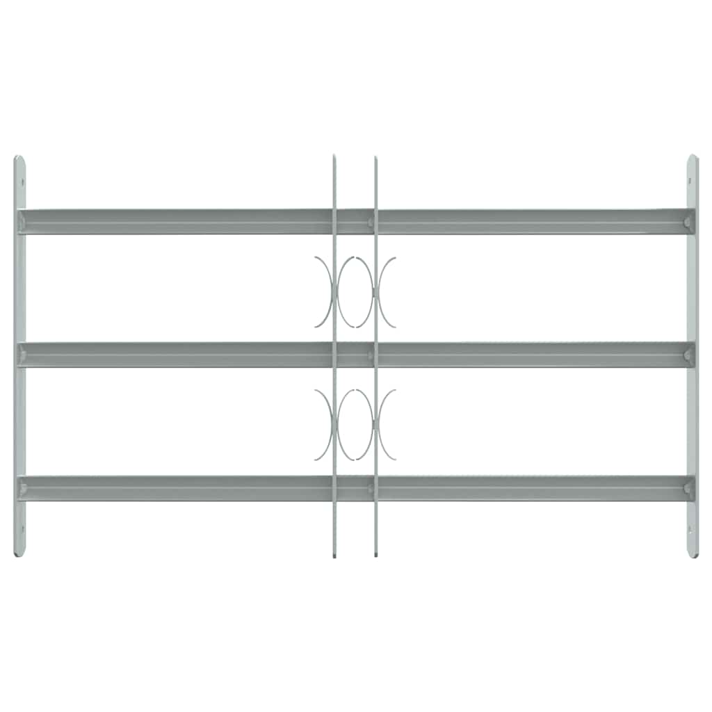 Adjustable Security Grille for Windows with 3 Crossbars 500-650 mm