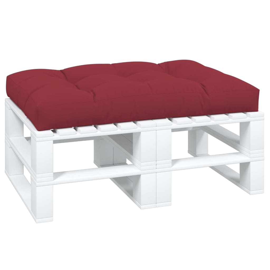 Pallet Cushion Wine Red 120x80x12 cm Fabric