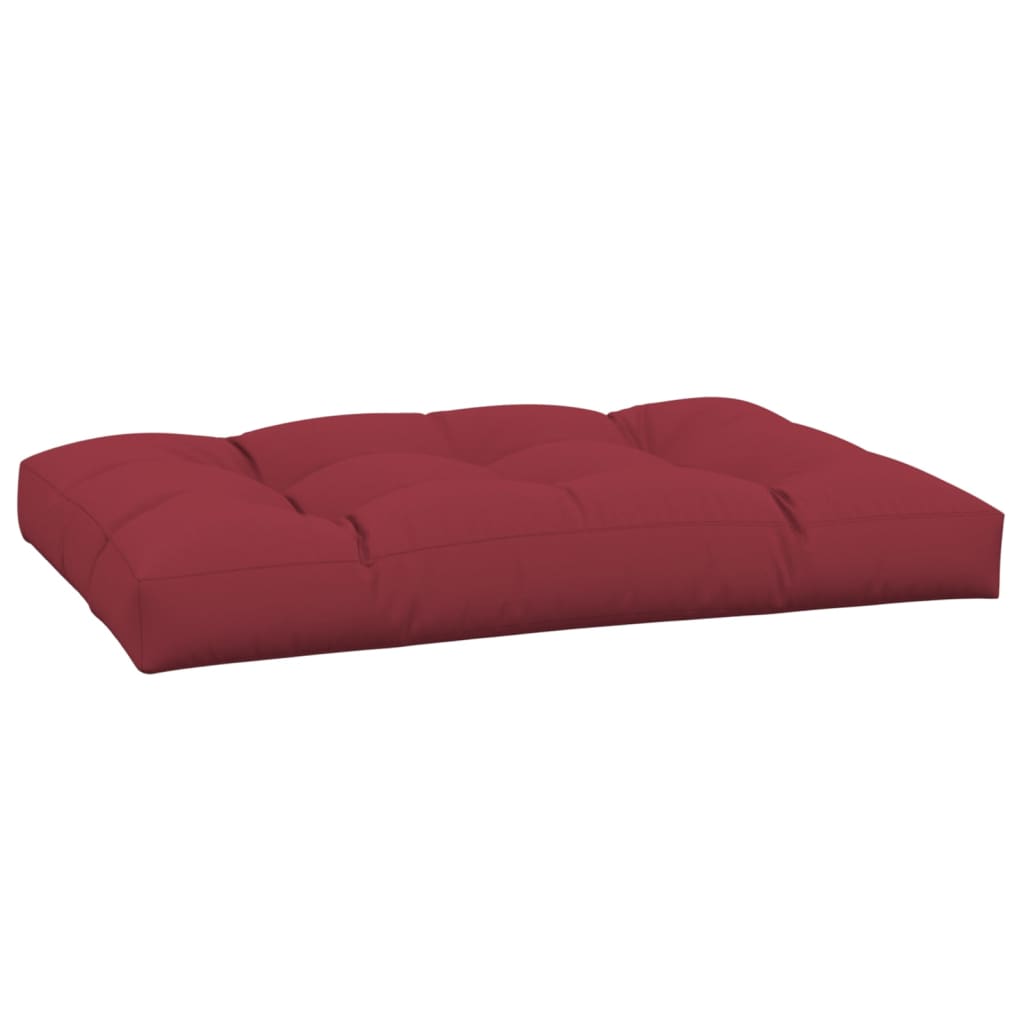 Pallet Cushion Wine Red 120x80x12 cm Fabric