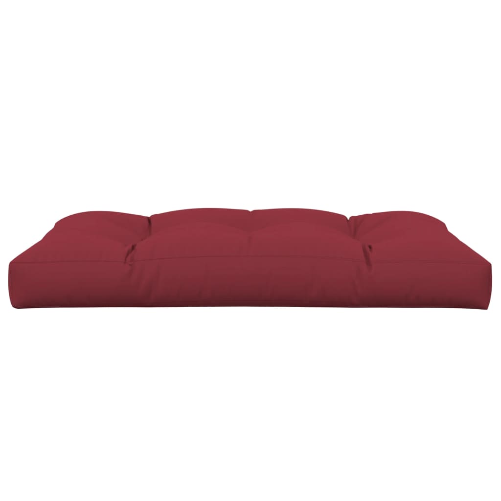 Pallet Cushion Wine Red 120x80x12 cm Fabric