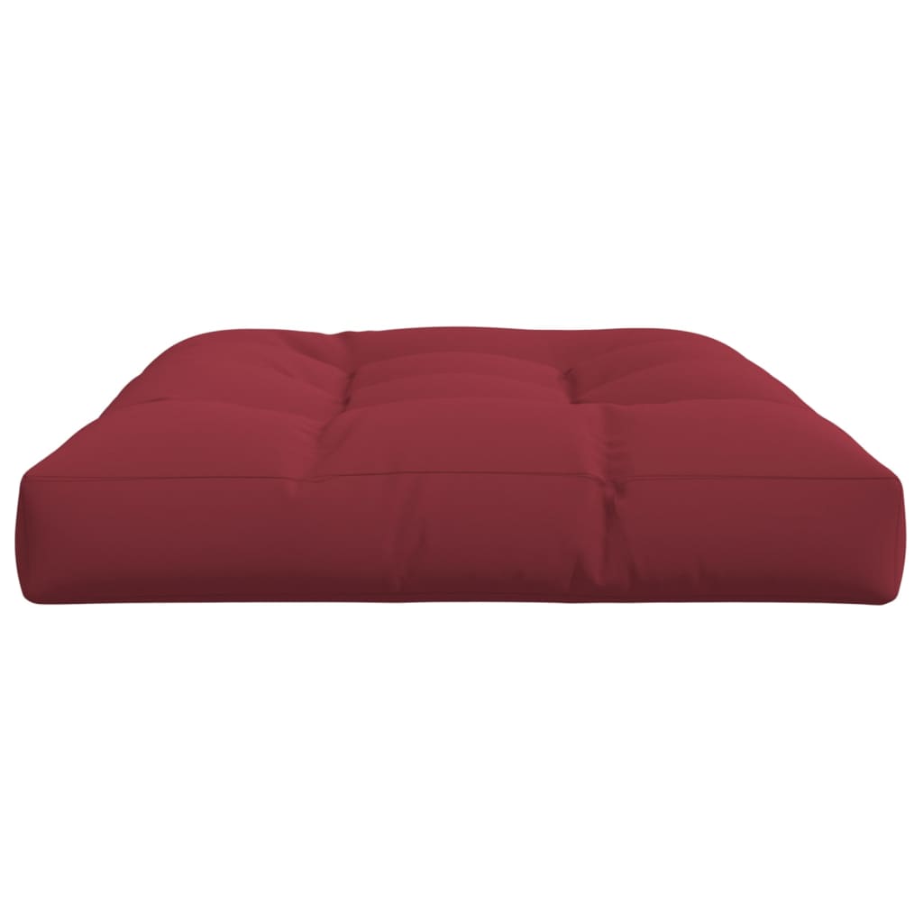 Pallet Cushion Wine Red 120x80x12 cm Fabric