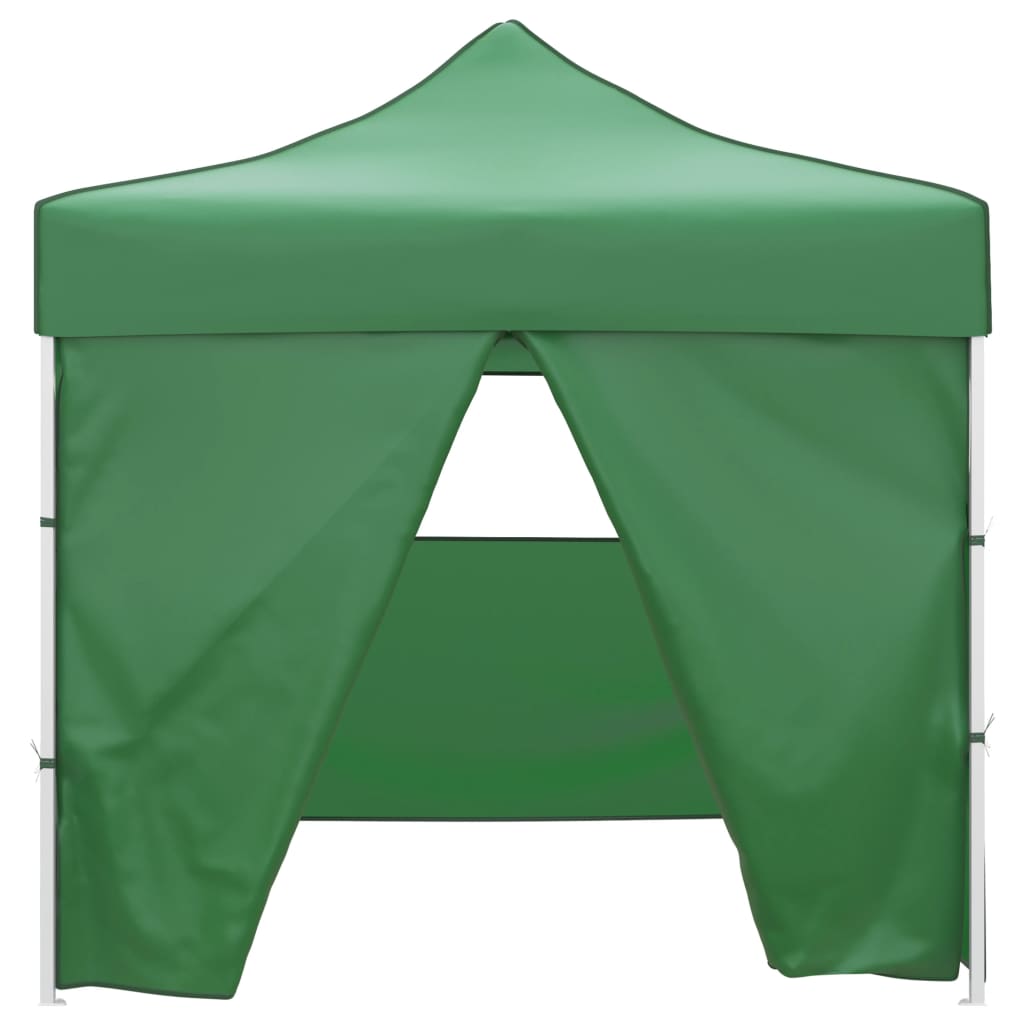 Green Foldable Tent 3 x 3 m with 4 Walls