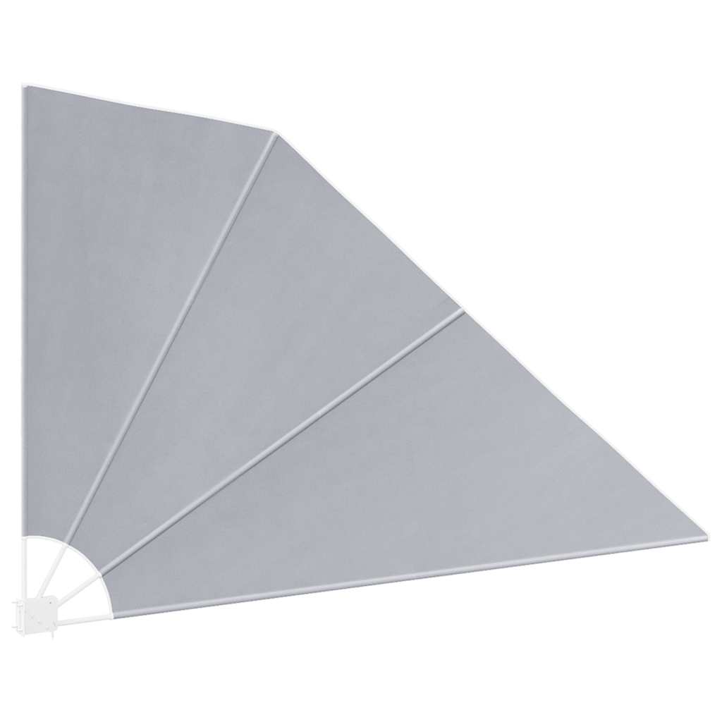 Collapsible Balcony Side Awning Grey 160x240 cm