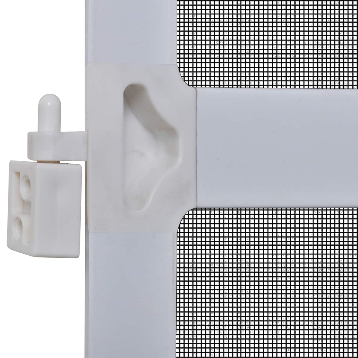 Hinged Insect Screen Manual White and Black 120 x 240 cm