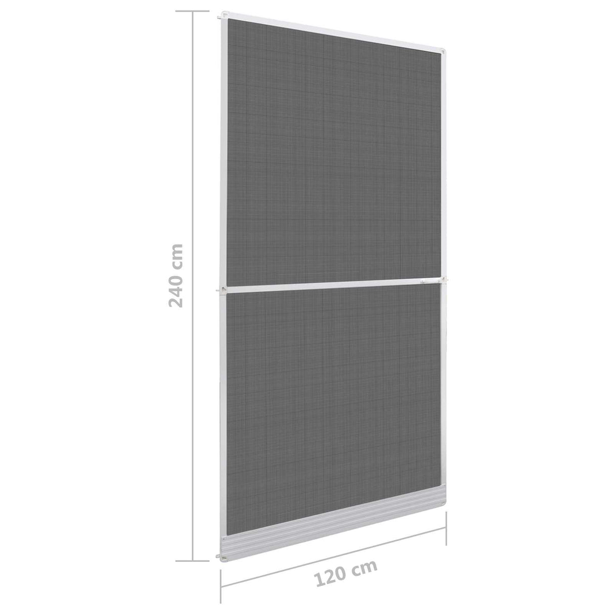 Hinged Insect Screen Manual White and Black 120 x 240 cm