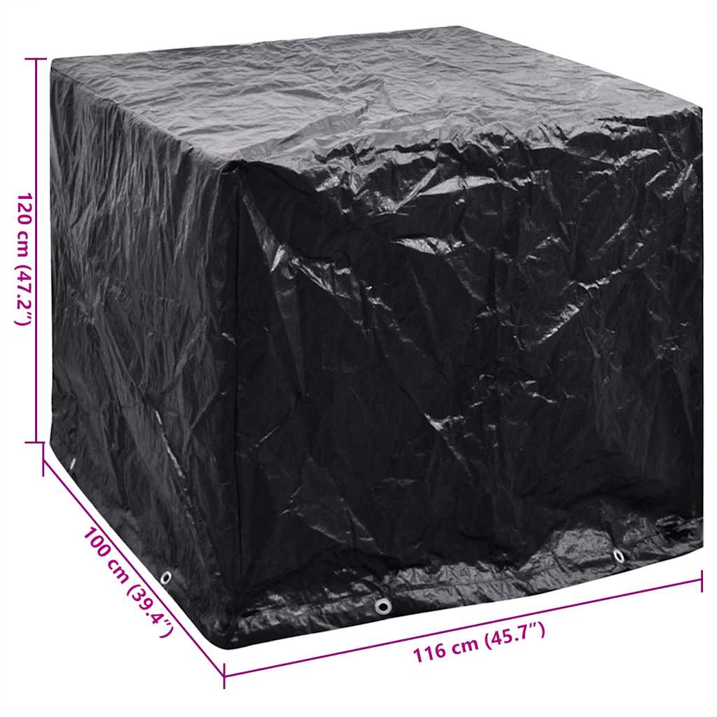 IBC Container Cover 8 Eyelets 116x100x120 cm