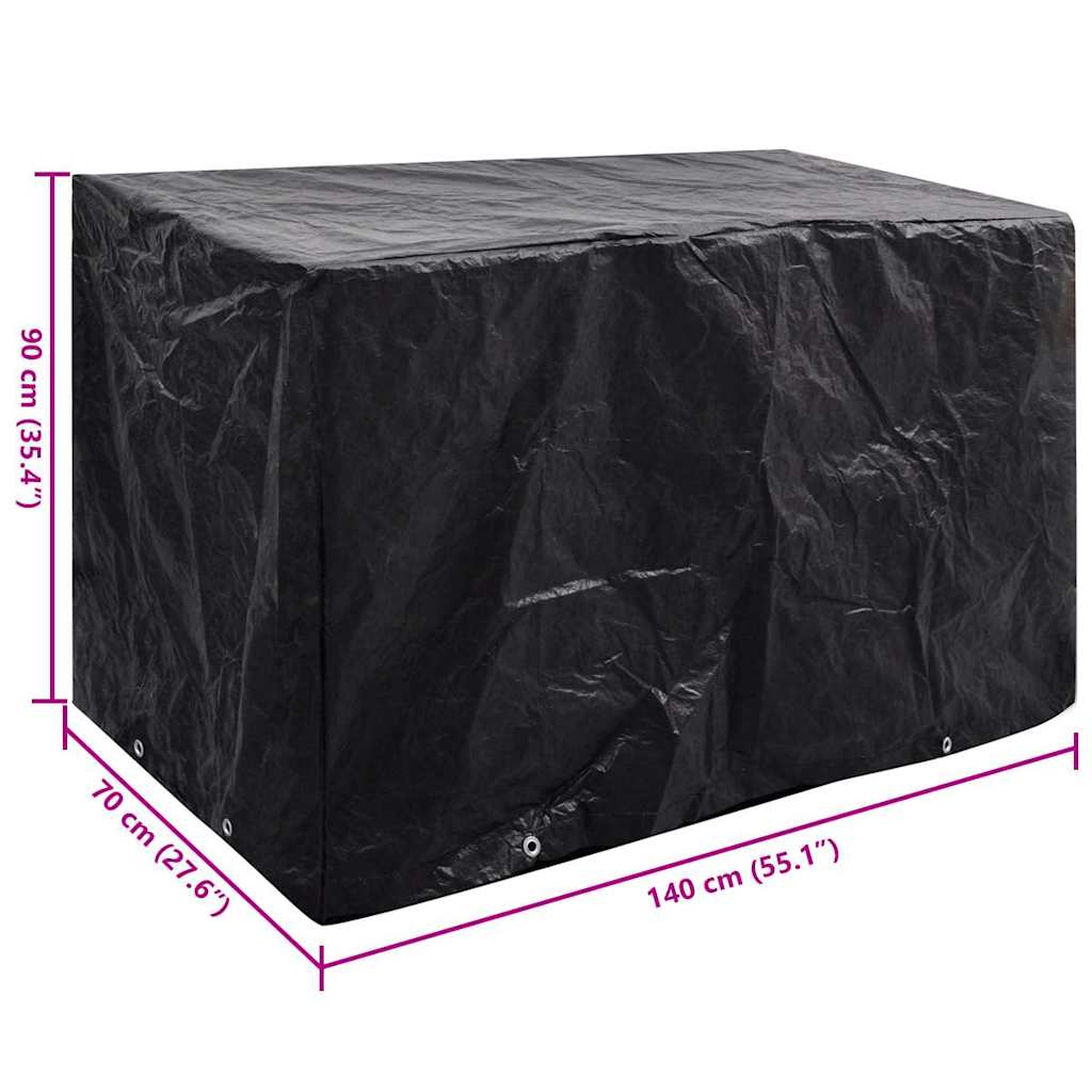 Garden Furniture Cover 8 Eyelets 140x70x90 cm