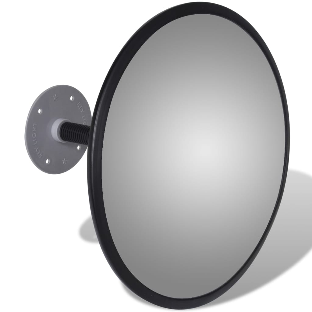 Convex Traffic Mirror Acrylic Black 30 cm Indoor