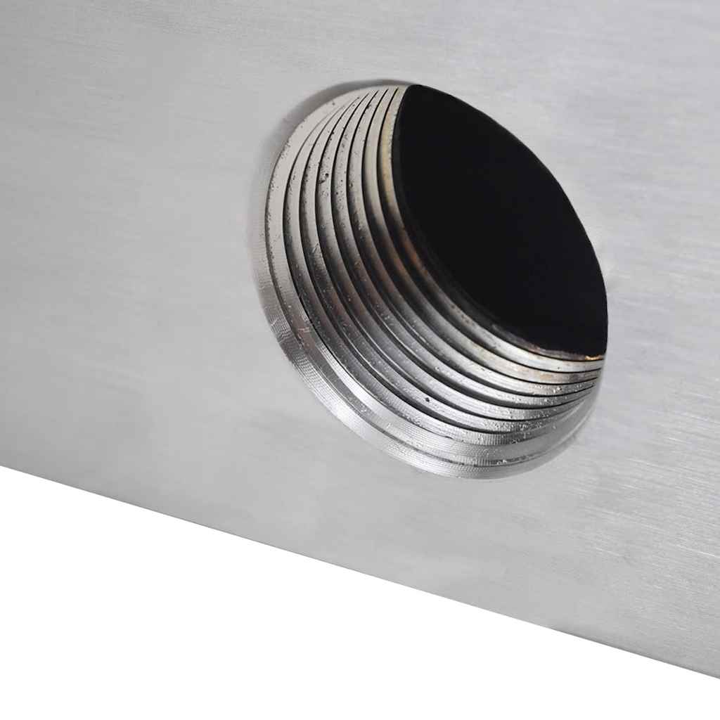 Rectangular Waterfall Pool Fountain Stainless Steel 90 cm