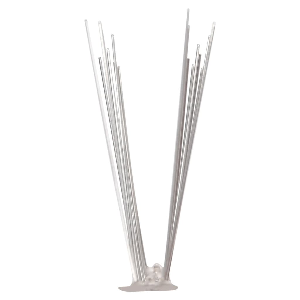 2-row Stainless Steel Bird & Pigeon Spikes Set of 6 3 m