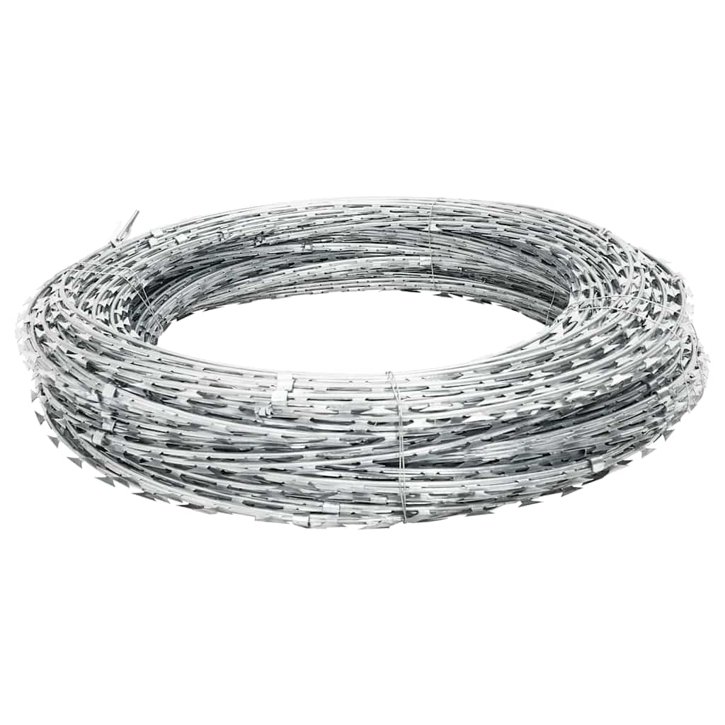 BTO-22 Clipped Concertina Razor Wire Galvanised Steel 150 m