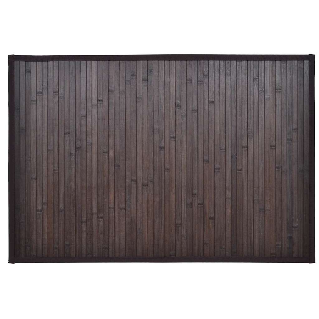 Bamboo Bath Mat 60 x 90 cm Dark Brown