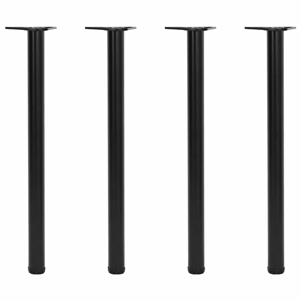 Adjustable Table Legs 4 pcs Black 870 mm