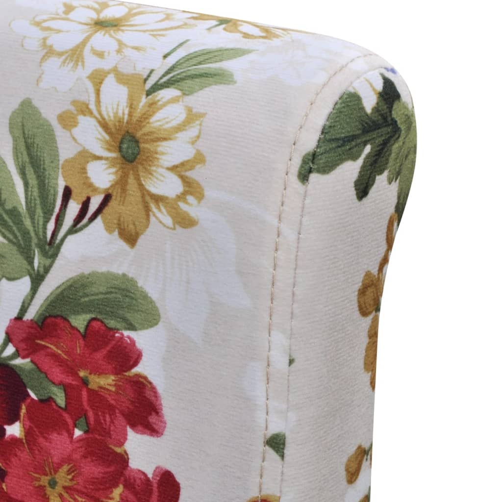 Dining Chairs 4 pcs Multicolour Fabric