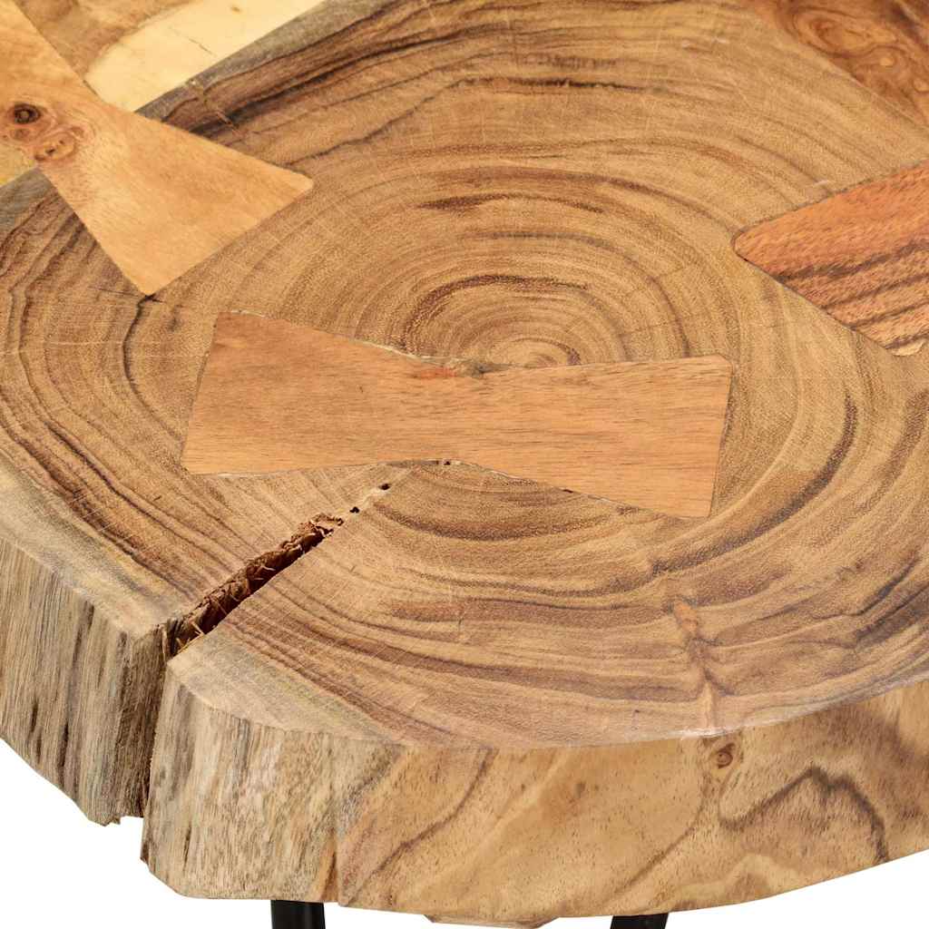 Coffee Table 35 cm 6 Trunks Solid Acacia Wood