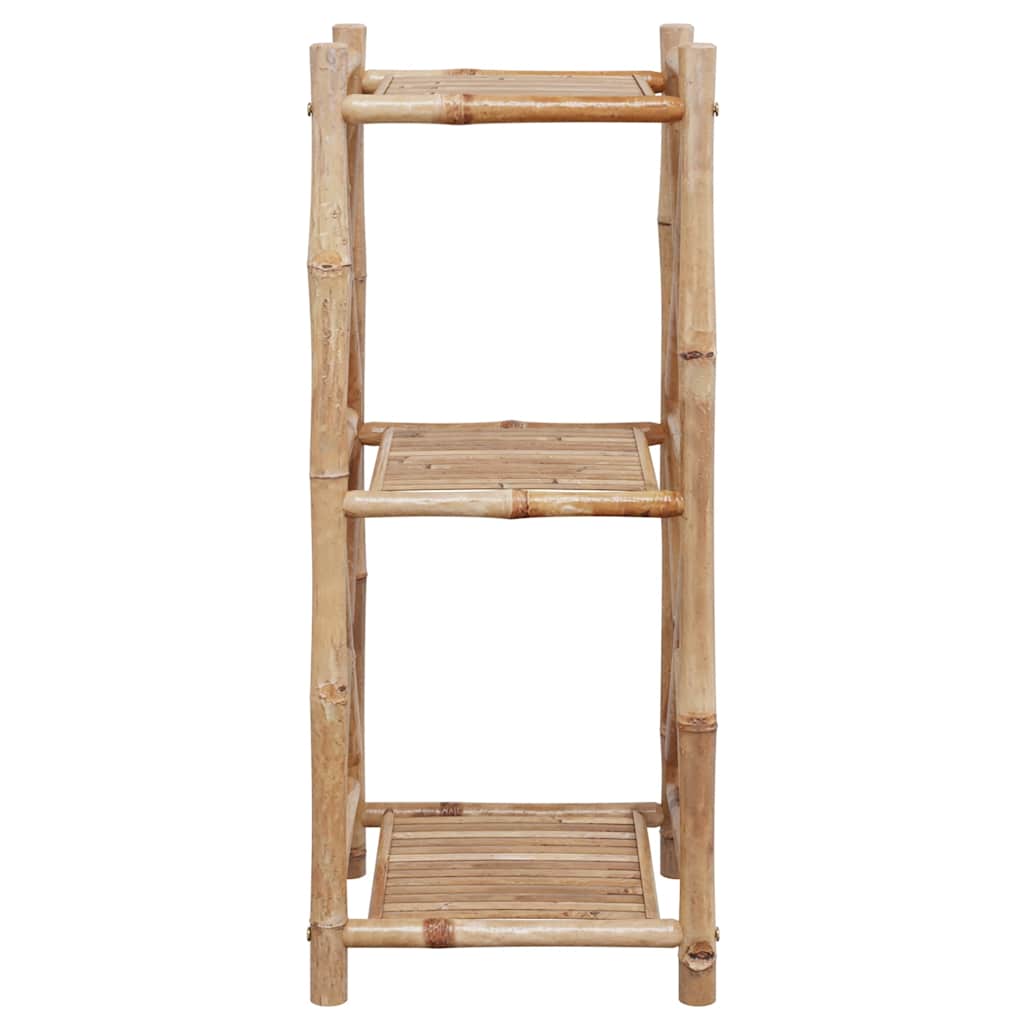 3-Tier Square Bamboo Shelf