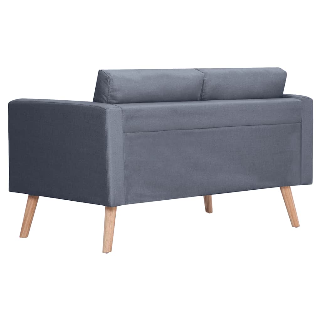 Sofa Set 2-Seater and 3-Seater Fabric Dark Grey