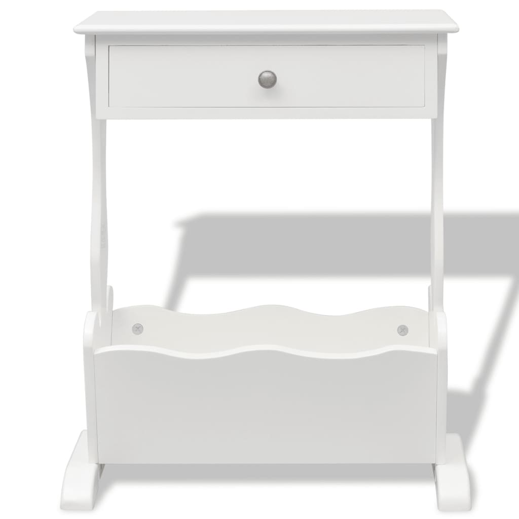 Magazine Rack "Melrose" White