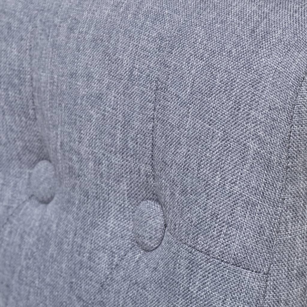 Dining Chairs 4 pcs Light Grey Fabric