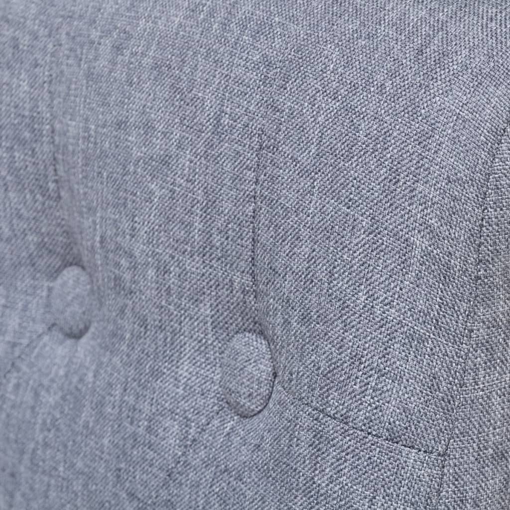 Dining Chairs 6 pcs Light Grey Fabric