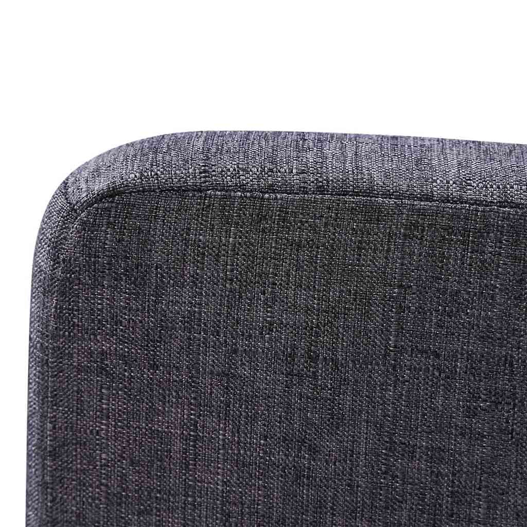 Dining Chairs 6 pcs Dark Grey Fabric