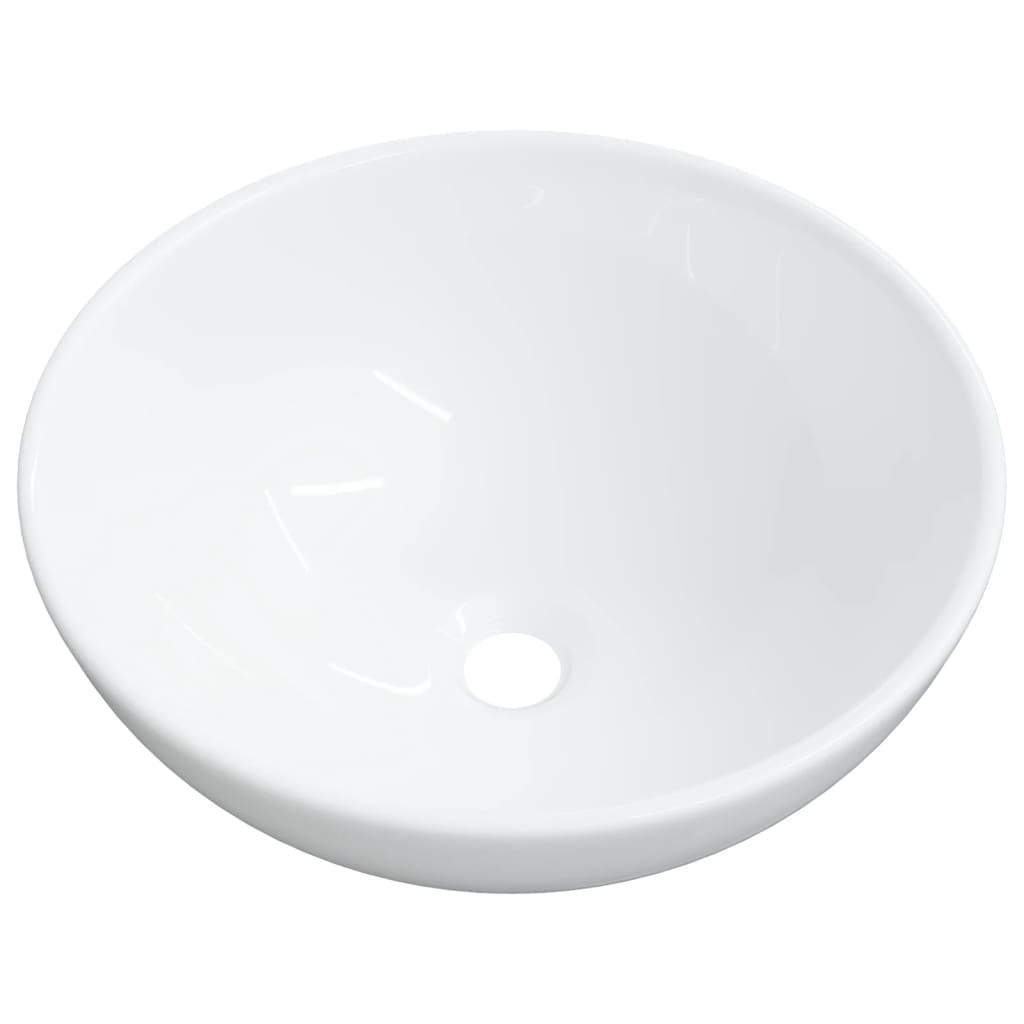 Wash Basin White 28x28x10 cm Ceramic