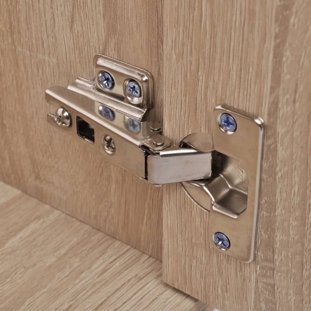 Nine Piece Bathroom Furniture and Basin Set Beige