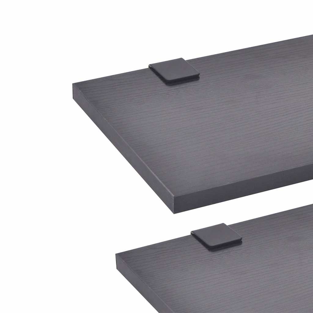 Seven Piece Bathroom Furniture and Basin Set Black