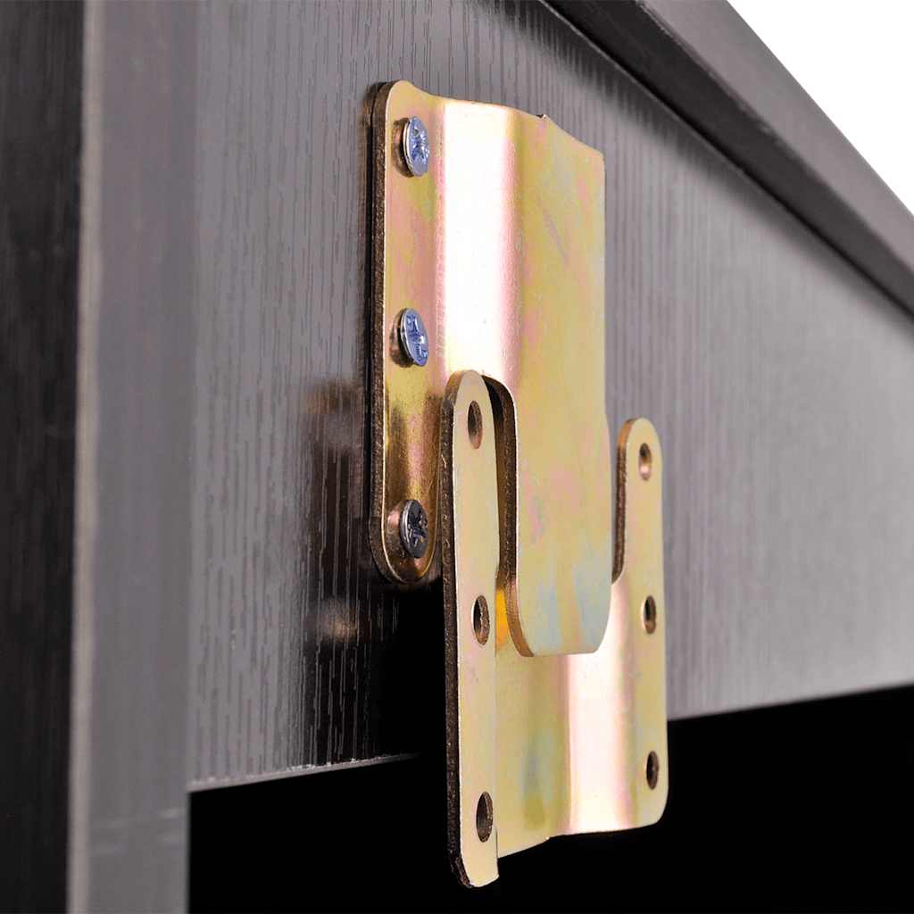 Seven Piece Bathroom Furniture and Basin Set Black