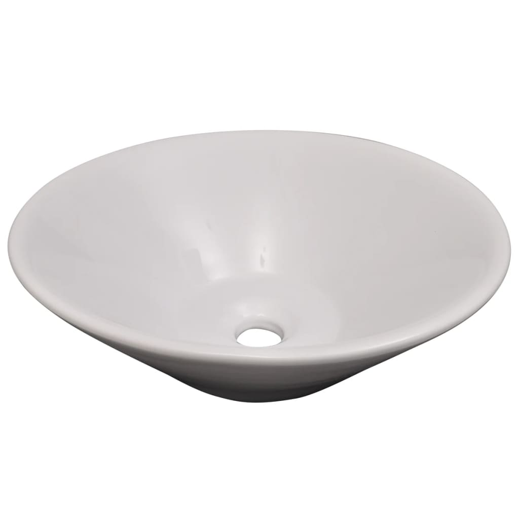 Eight Piece Bathroom Furniture and Basin Set Beige