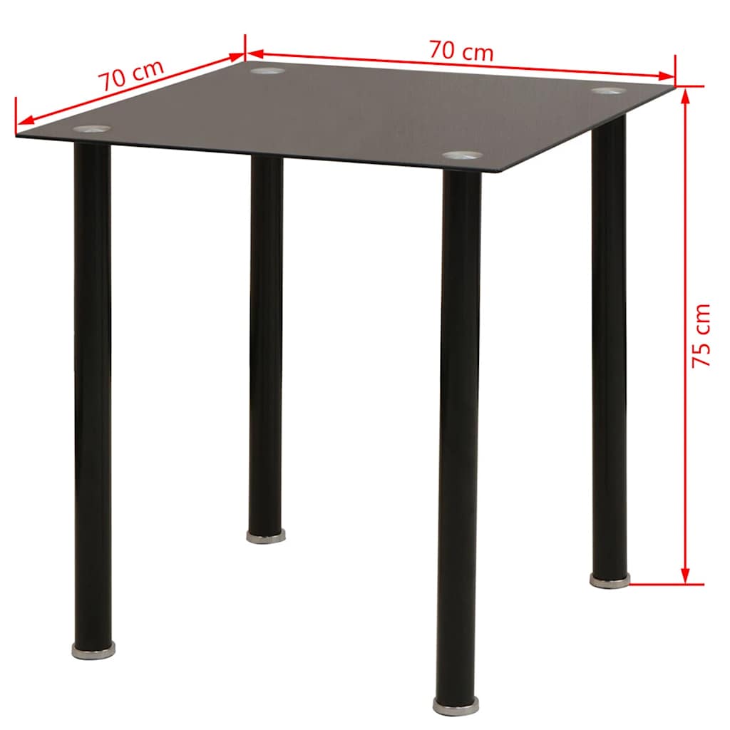 Five Piece Dining Table and Chair Set Black
