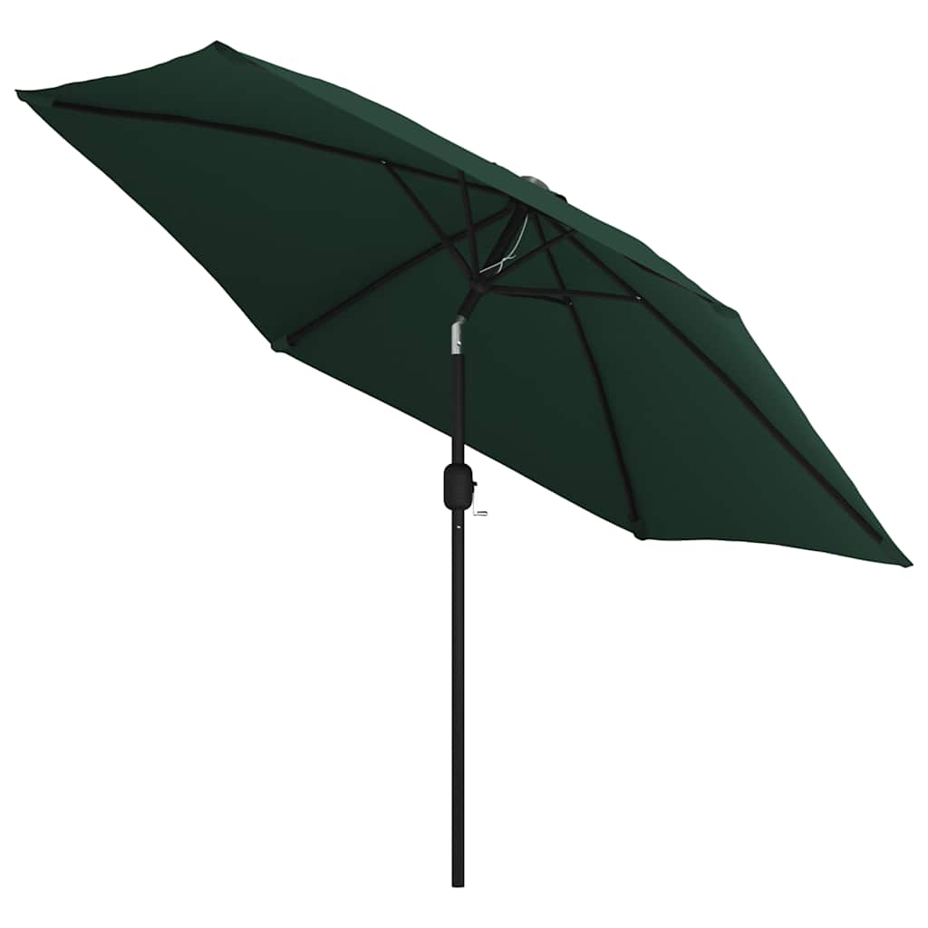 LED Cantilever Garden Parasol 3 m Green